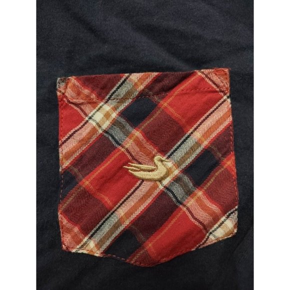 Southern Marsh Womens long sleeve Navy/Red plaid pocket SZ S - Picture 3 of 7